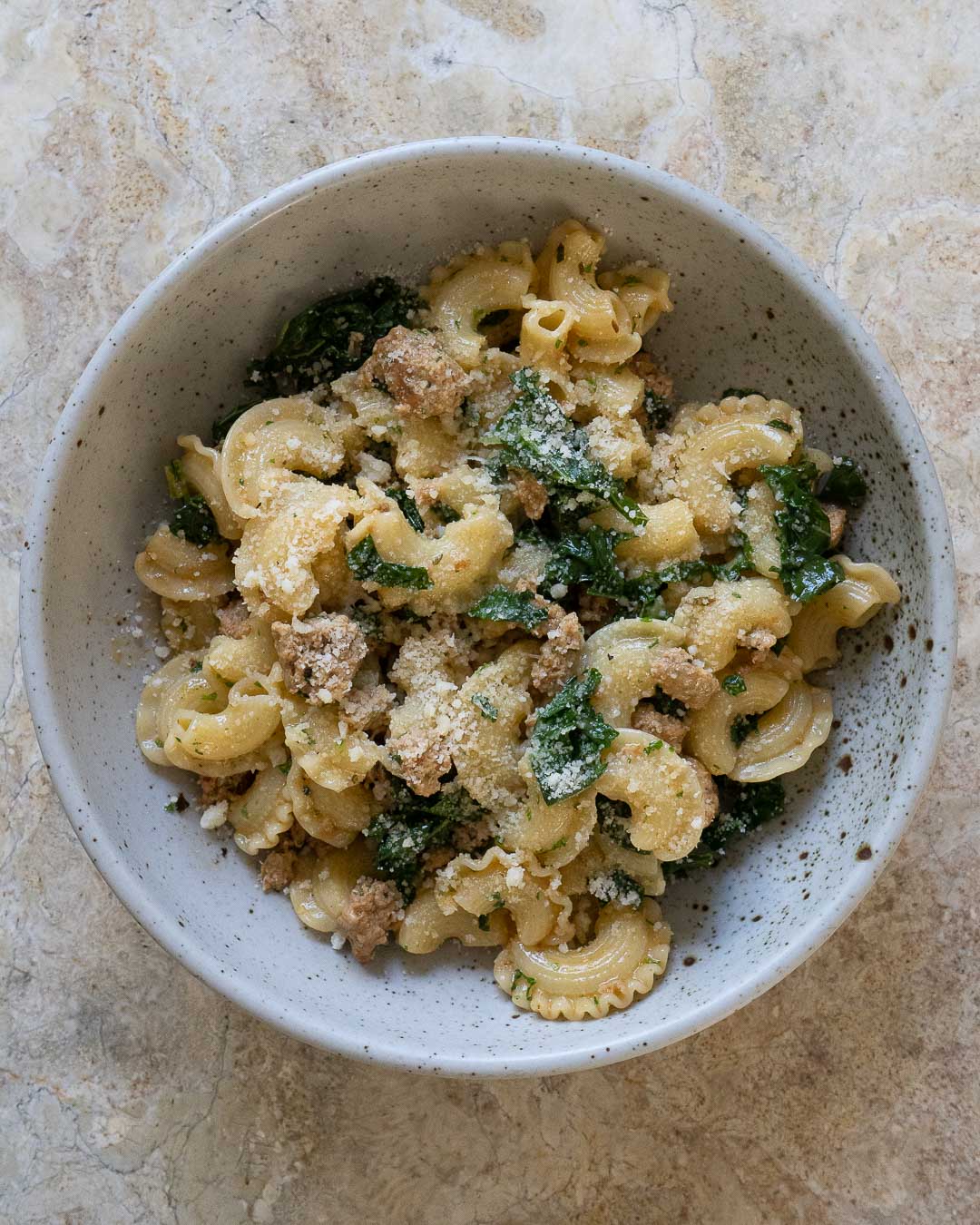 Italian Sausage & Kale Creste Di Gallo