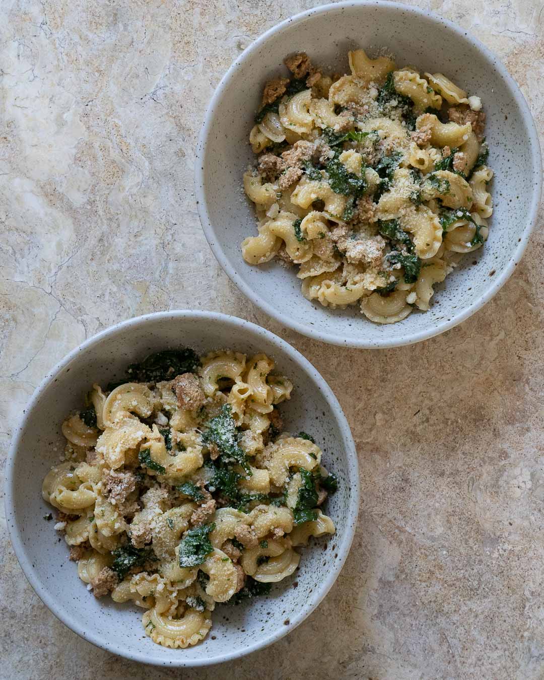 Italian Sausage & Kale Creste Di Gallo