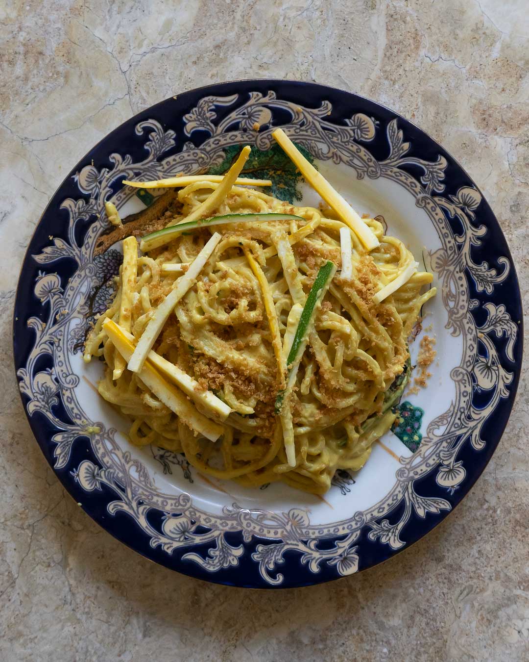 Zucchini Cashew "Carbonara"