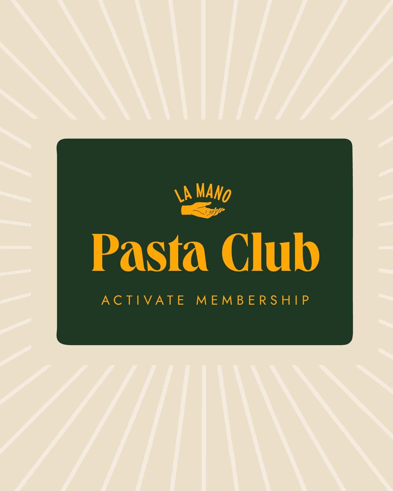 Redeem an E-Card: Pasta Club Gift Membership