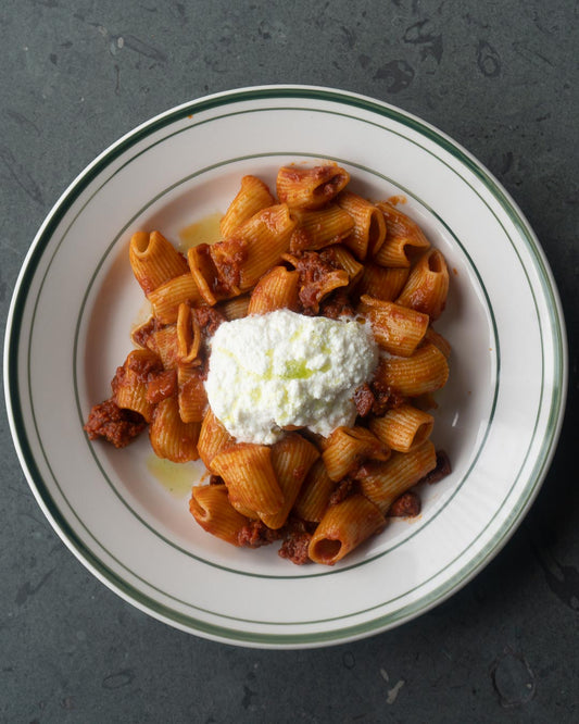 Spicy N’duja and Pancetta Rigatoni