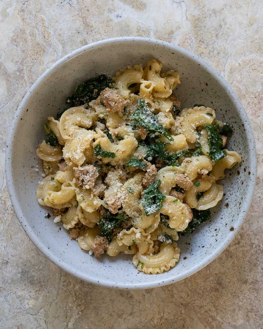 Italian Sausage & Kale Creste Di Gallo