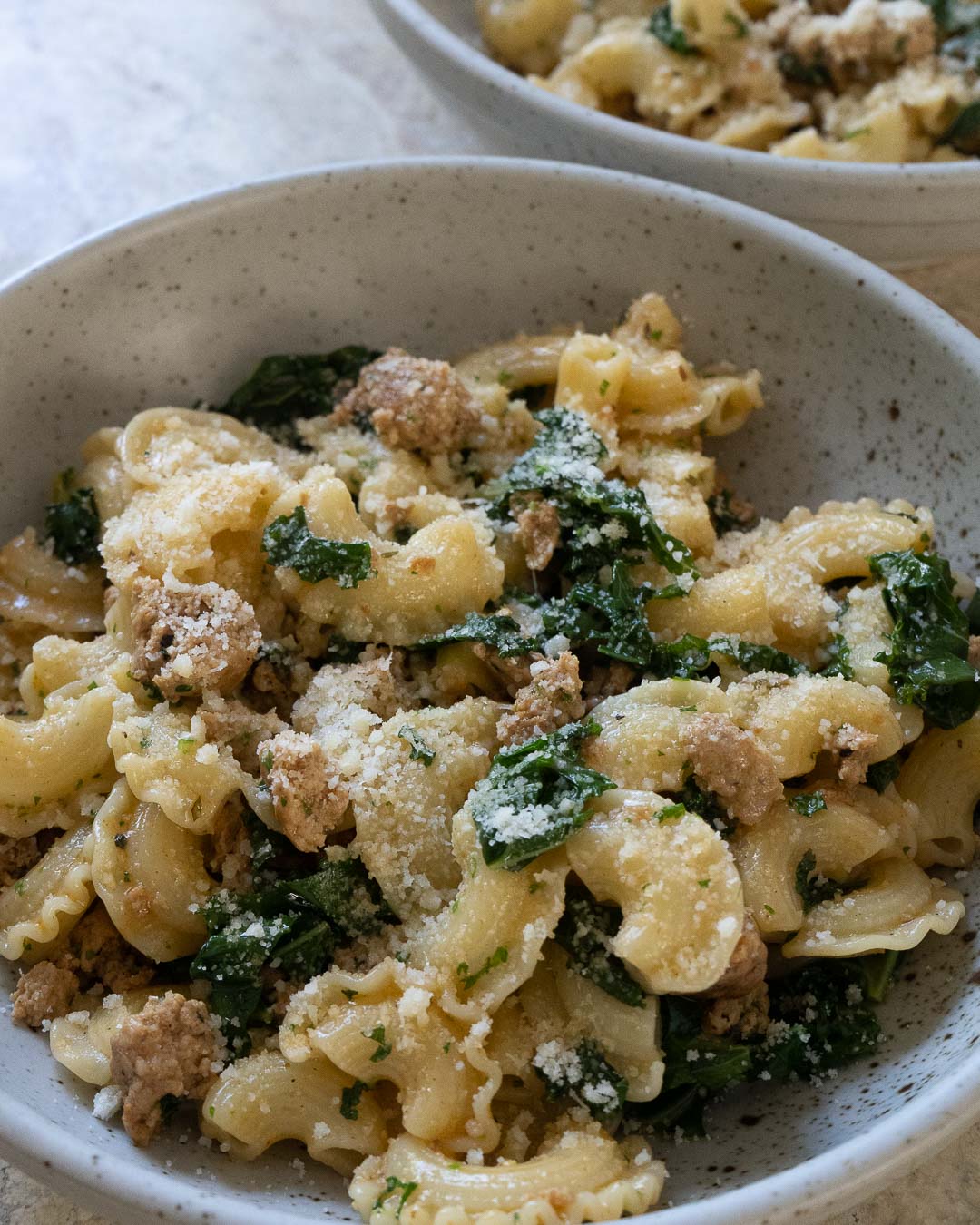 Italian Sausage & Kale Creste Di Gallo