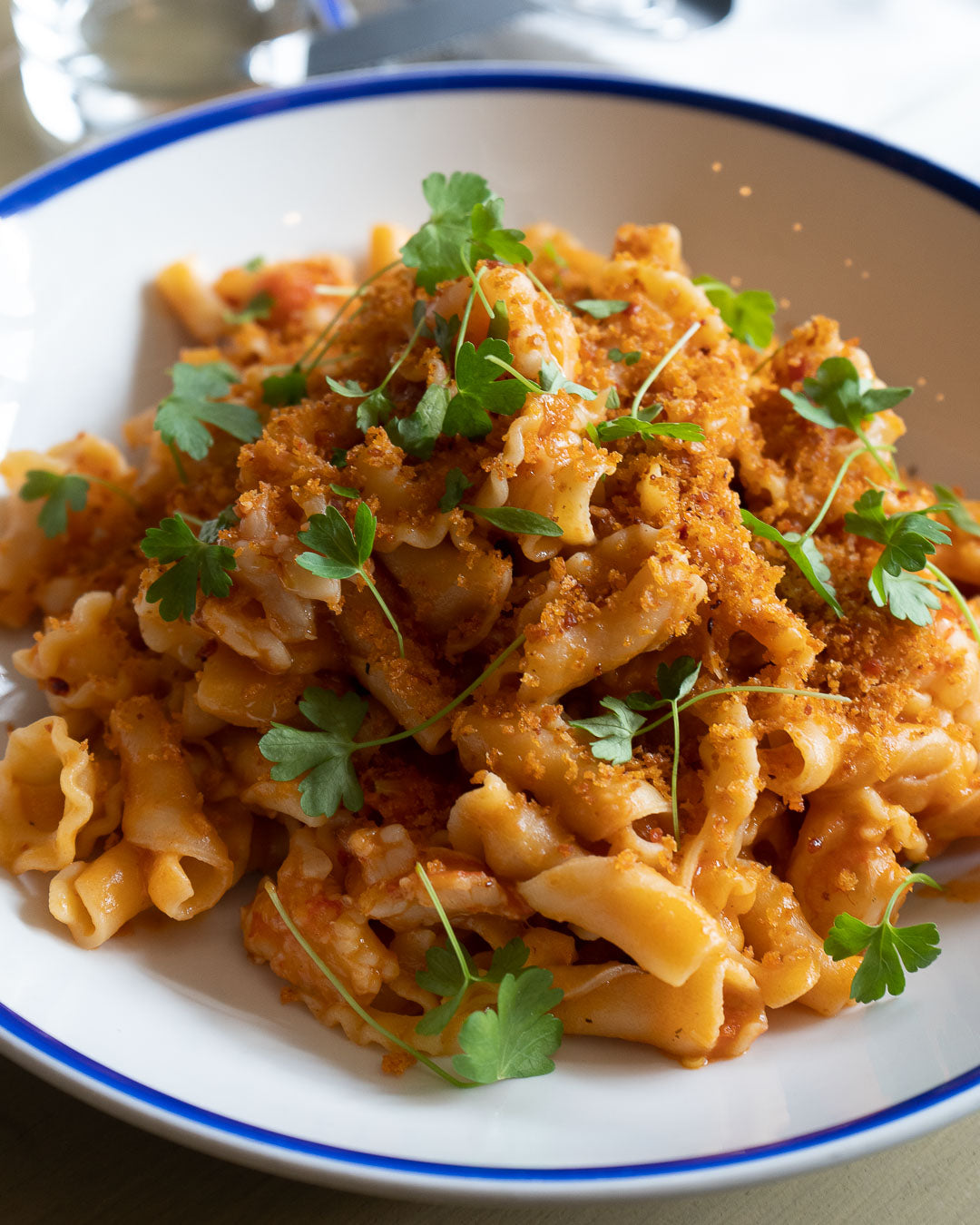 Prawn, Tomato and N’Duja Gigli