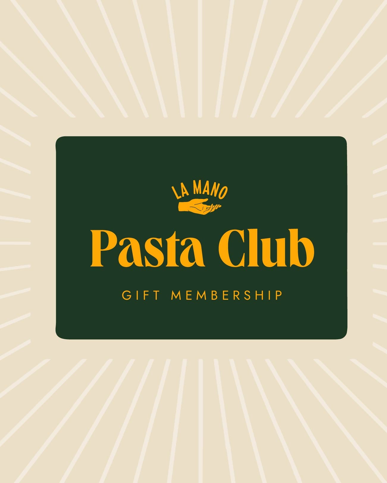 Pasta Club Gift Membership (E-Gift Card)