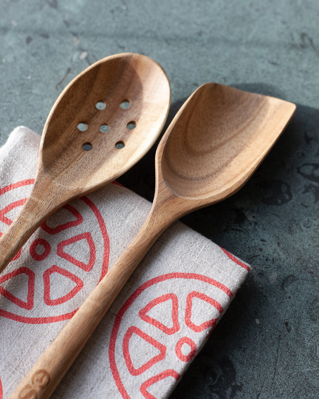 Tomato Wheels "Stir Stick" Wooden Spoon