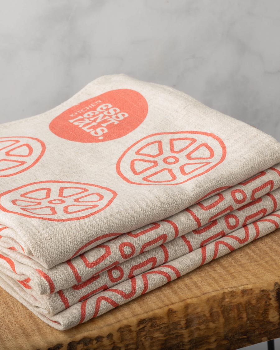 Tomato Wheels Kitchen Towel